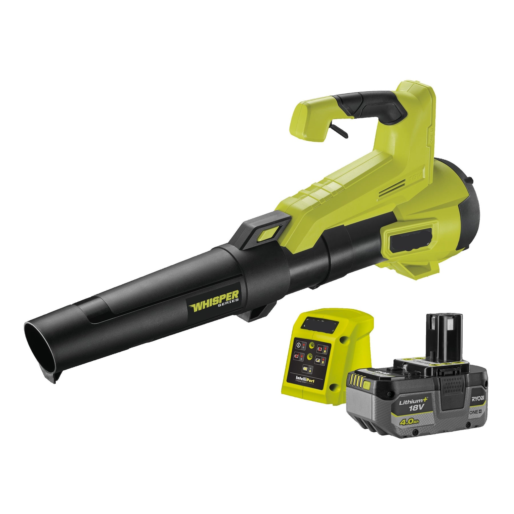 18V HP Cordless Brushless WHISPER™ Blower (1 x 4.0Ah)