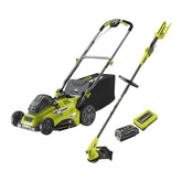 36V Cordless 40cm Lawnmower & 28/33cm Grass Trimmer Starter Kit (1 x 5Ah)